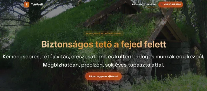 TetőProfi - legenerált oldal